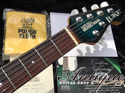 MUSIC MAN Luke BFR Quilt Bahama Blue Burst '09年製 Birdseye& Flame