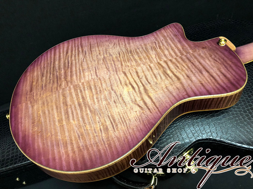 サムネイル： Yamaoka Archtop Guitars Strings Art JG-1 2017年製 “紫” Murasaki First Lot