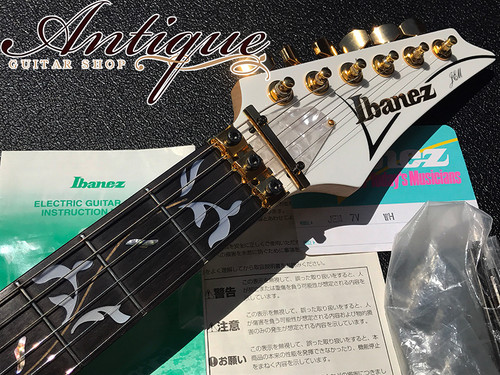 Ibanez JEM 7V Steve Vai Signature 1997年製 White w/ Ebony FB Near