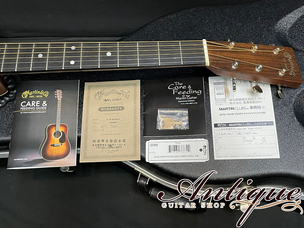サムネイル： Martin D-28 Standard 2019年製 Natural / Aging Toner Top w/ Forward Shifted Bracing