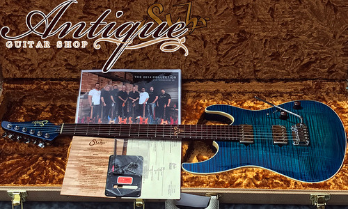 Suhr The 2014 Collection Modern Carve Top 1P Flame Body Aqua