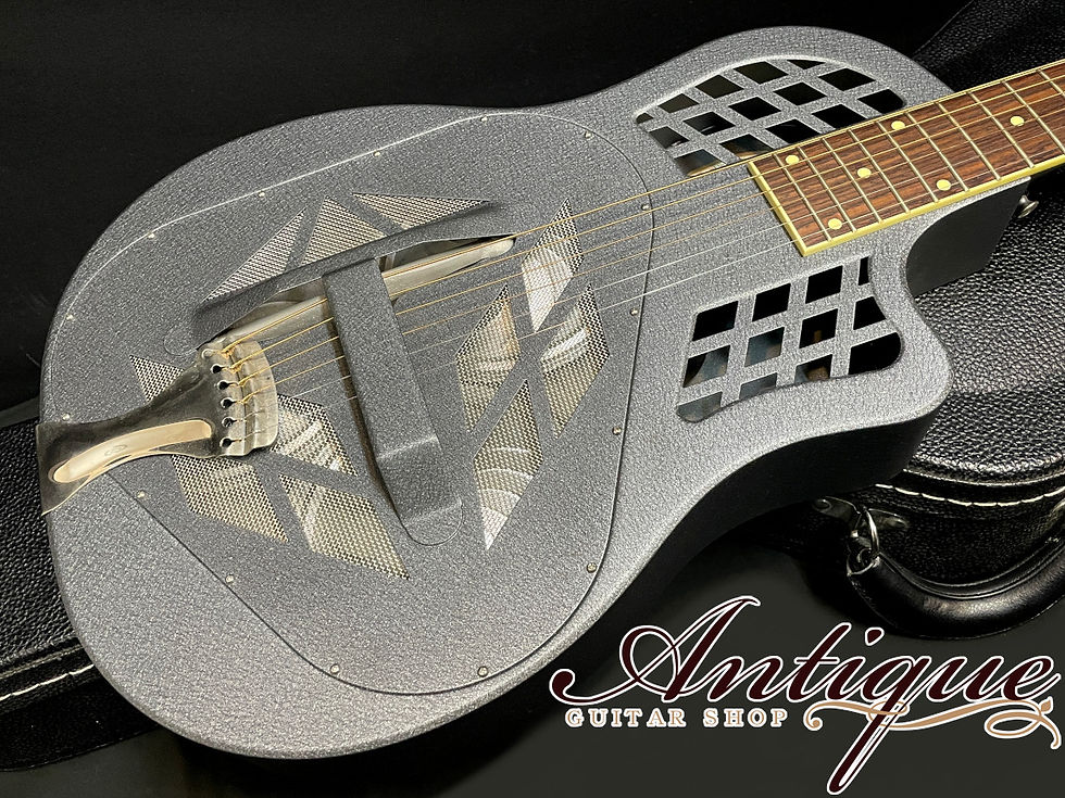 サムネイル： National Polychrome Tricone Cutaway Resonator 2007年製 Gray Crinkle EX+++ #829