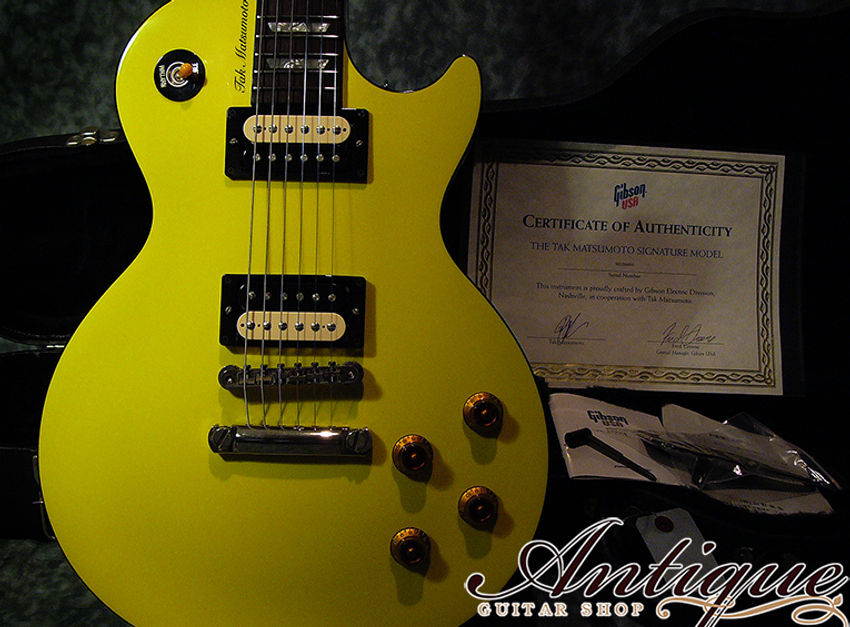 Gibson Tak Matsumoto Les Paul Canary Yellow 99年製 1st Limited