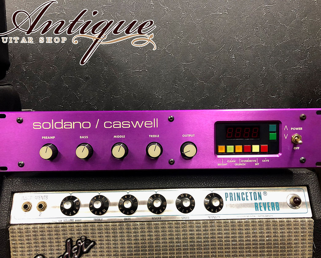 Soldano X-99 Caswell Preamp 1992年製 Purple Panel USA 117V Spec