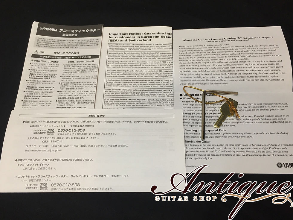 サムネイル： Yamaha LS36 ARE ‘17年製 Natural Dead-Stock Autograph by Hiroshi Sakurai