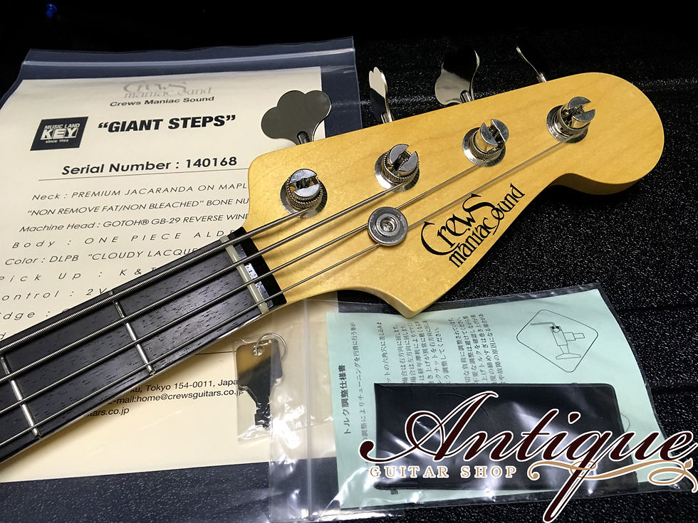 サムネイル： Crews Maniac Sound GIANT STEPS ‘14年製 Dark Lake Placid Blue w/ K&T “JIG”