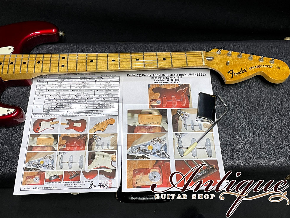 サムネイル： Fender Early 1972 Stratocaster Candy Apple Red /M-Neck w/OHC 3.45kg