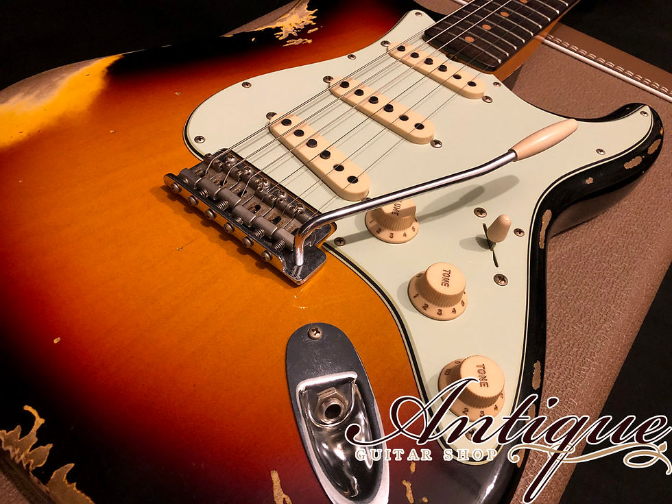 サムネイル： Fender Custom Shop 2019 Custom Collection 1959 Stratocaster Aged 3TSB Heavy Reli