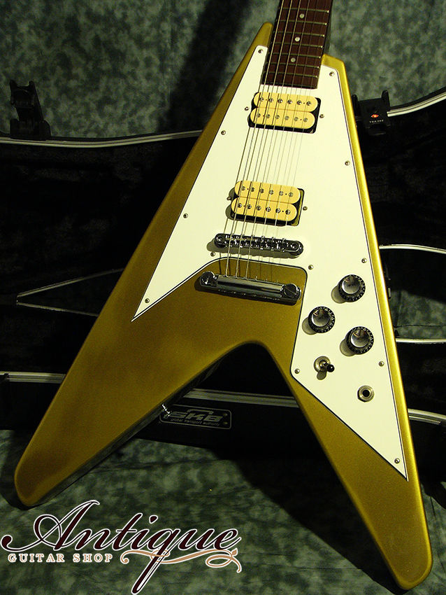 サムネイル： SS by Shimura Special Custom Order Flying V Gold Metallic For Pro-Guitarist 3.3k