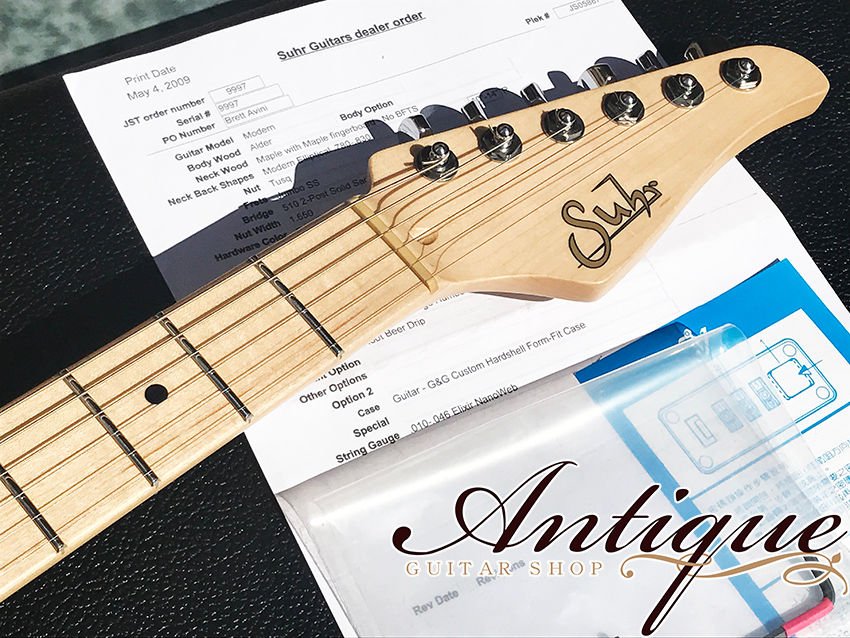 サムネイル： Suhr Custom Modern Root Beer Drip w/ Aldrich PU×2 ‘09年製 Mint-Condition