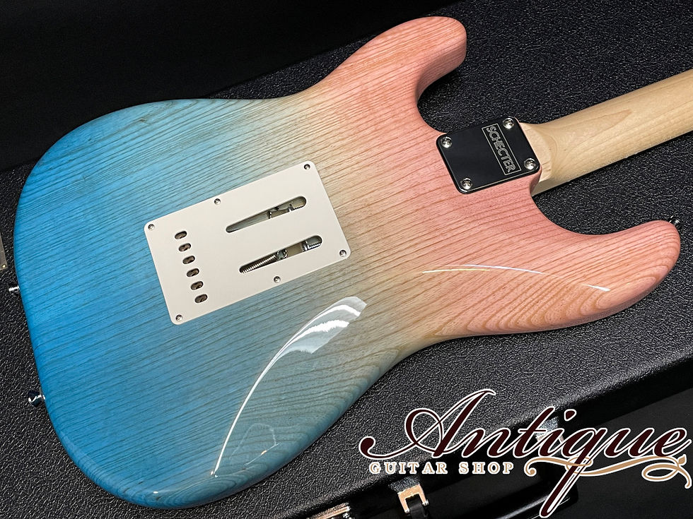 サムネイル： SCHECTER ST4-22-CTM-VTR Pink Blue Fade/ 5A Grade Quilt Mint Condition 3.6kg