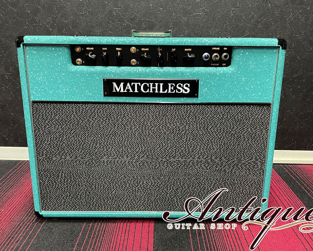 ギター studio daydream FETBOX matchless DC30 Matchless DC-30 1992年製 Shower Curtain Turquoise 117V Pra-Handle
