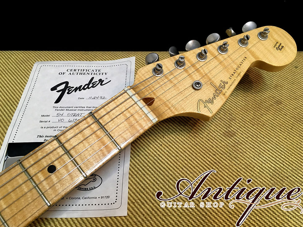 サムネイル： Fender Custom Shop TBC 1954 Stratocaster 1992年製 Blonde w/ Light Ash 3.3kg