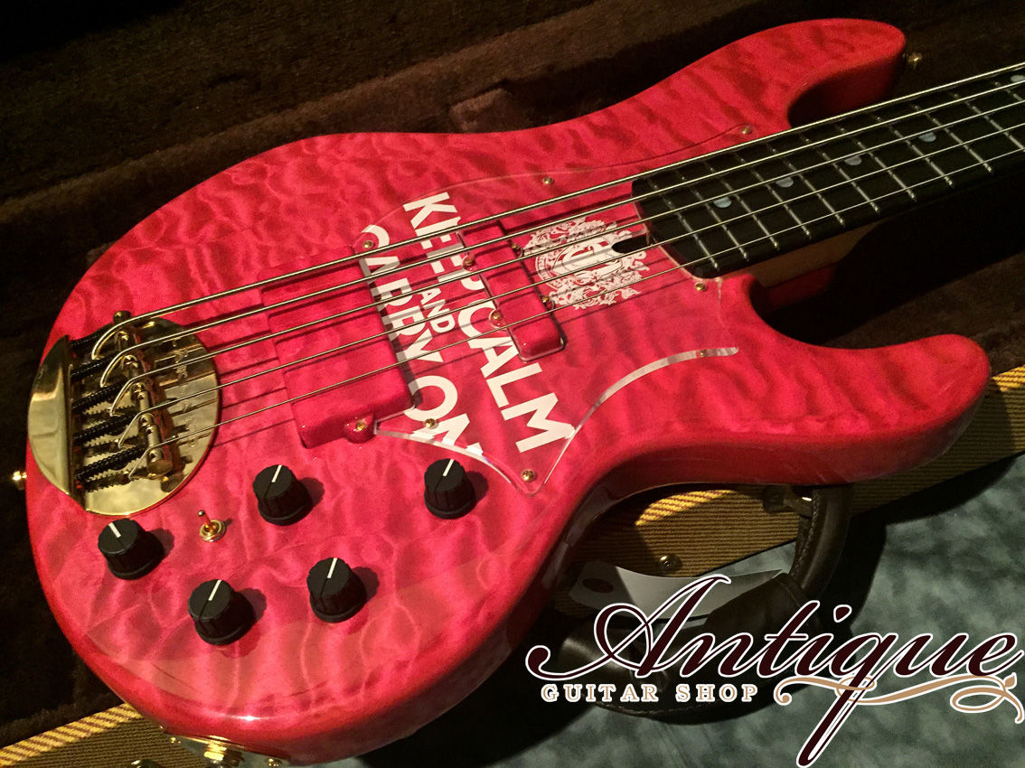 Lakland USA Series 55-69 tetsuya Pink Translucent w/Ebony FB Mint
