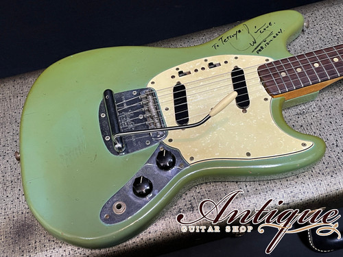 Fender Mustang 1965Neck&1968Body /Slab-BZF /Blue w/Signed