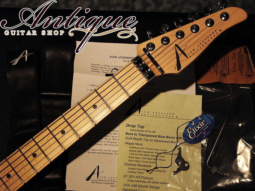 サムネイル： TOM ANDERSON Drop Top Bora to Transparent Blue Burst