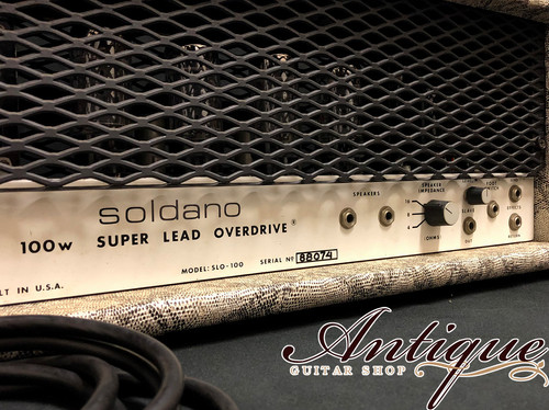 Soldano SLO-100 Super Lead Overdrive 1988年製 w/Snake Skin Tolex EX++