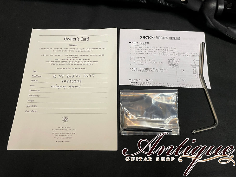 サムネイル： Kz Guitar Works Kz ST Trad 22 SSH7 2021年製 Natural / Honduras Mahogany