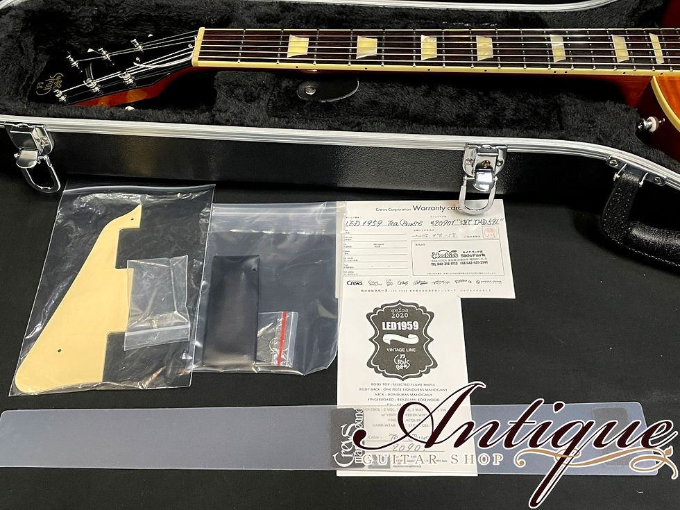 サムネイル： Crews Maniac Sound Vintage Line LED 1959 Tea Burst 2020 w/ K&T PU