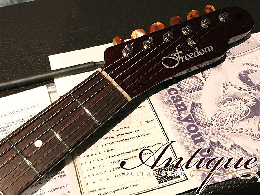 サムネイル： FREEDOM CUSTOM GUITAR RESEARCH Semi Custom Order Brown Pepper ‘14年製