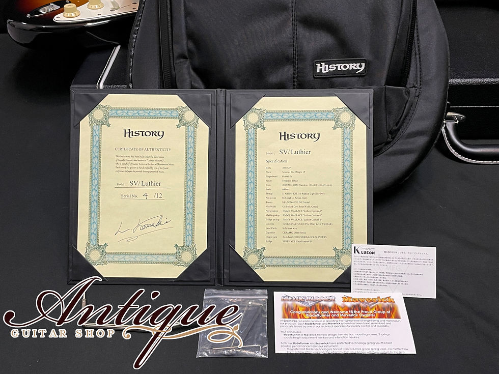 サムネイル： History SV/Luthier 2021 Selected Wood&JW Custom PU w/CFS 3.28kg Mint "Ltd.4/12"