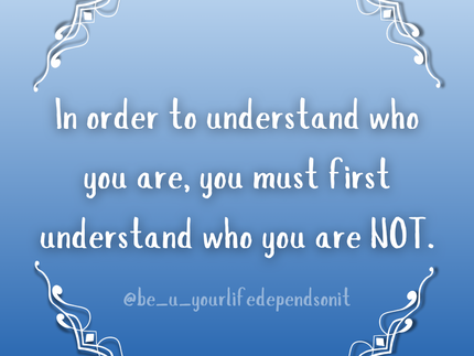 How do you “figure out who you are”?