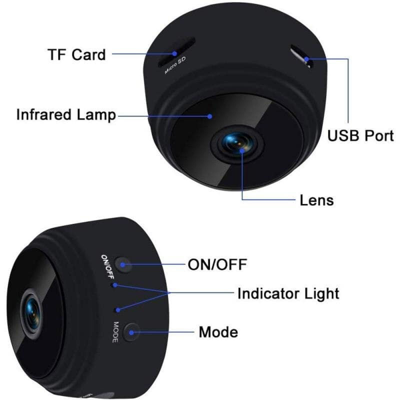 Thumbnail: WiFi Mini Camera – Wireless Smart Security Cam