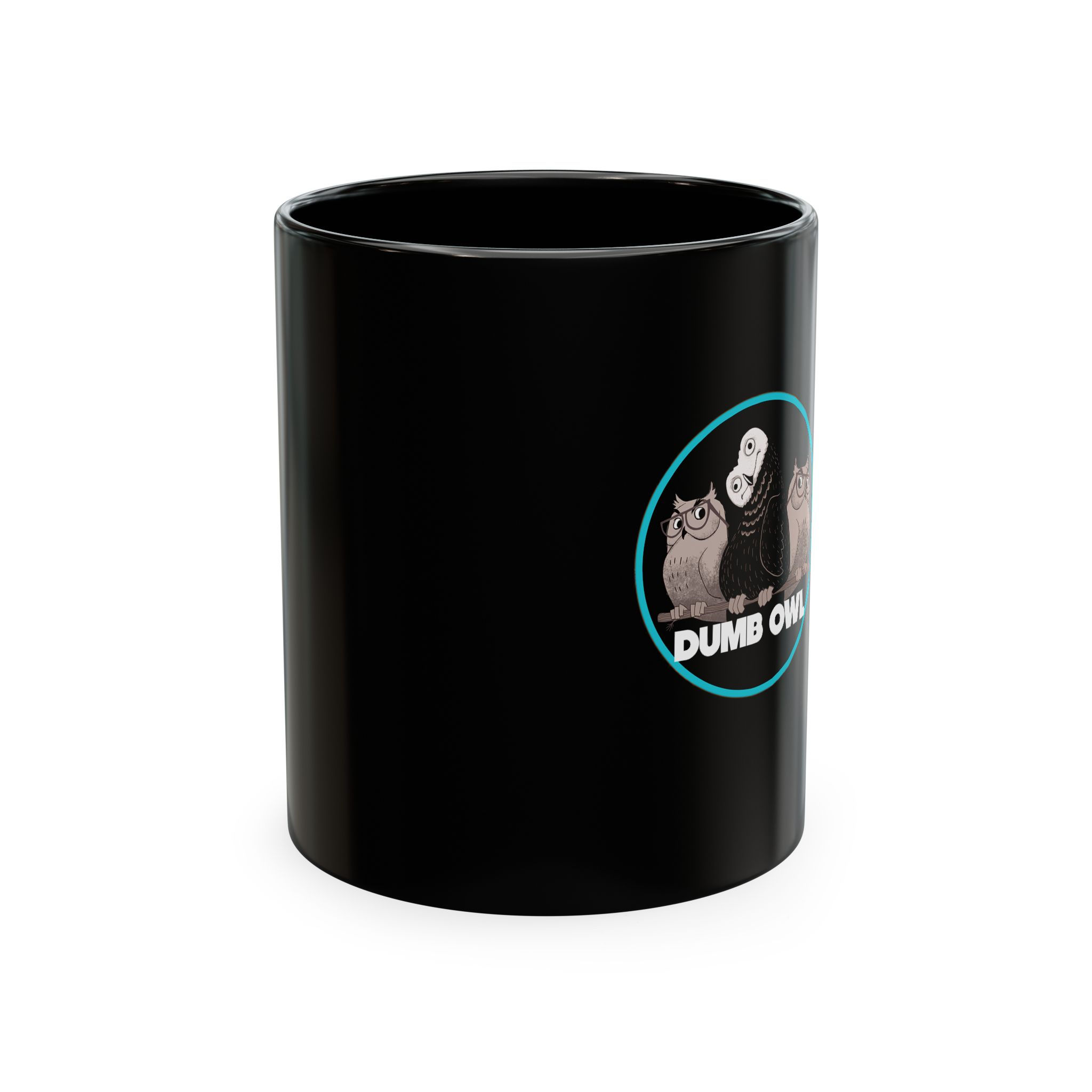 Ceramic Mug — "Dumb Owl" Funny Owl Illustration Coffee Cup
