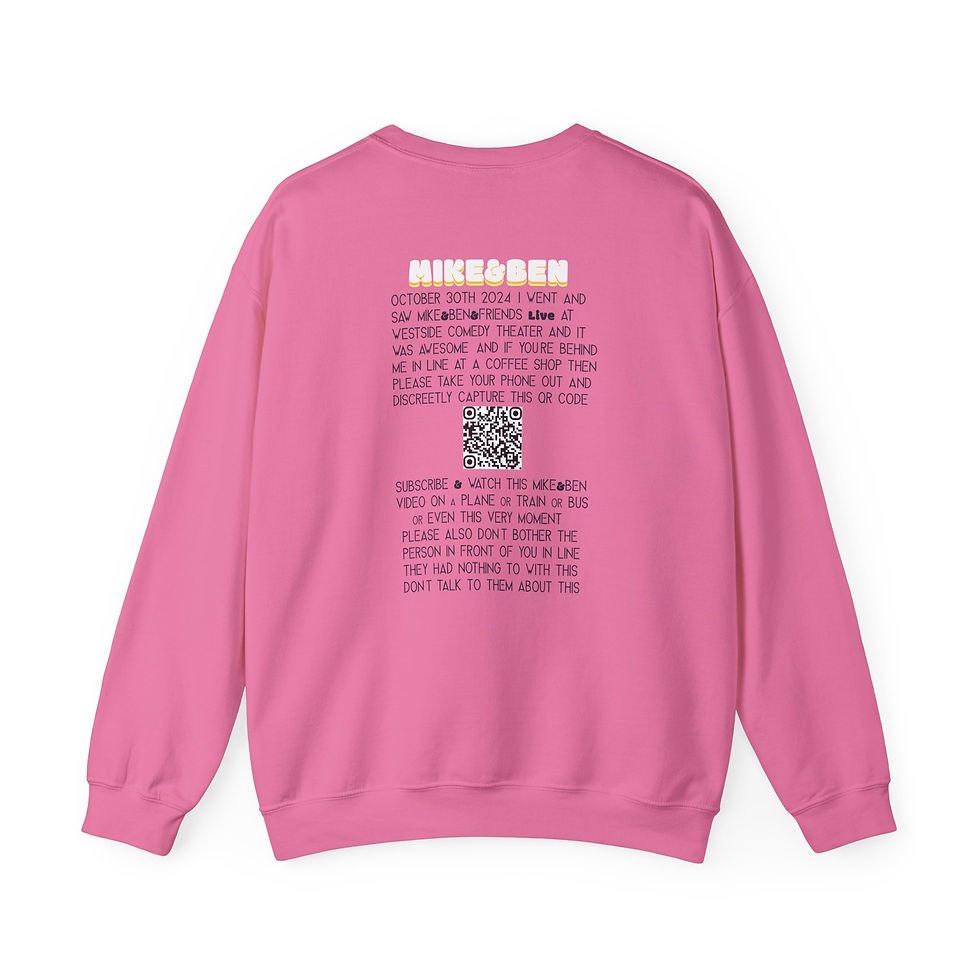 Thumbnail: MIKE&BEN Genderless Heavy Blend™ Crewneck Sweatshirt Westside Comedy 10.30.24