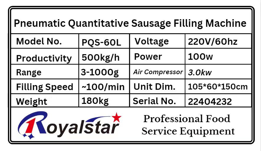 Thumbnail: ꙮ Pneumatic Sausage Filling & Tying Machine