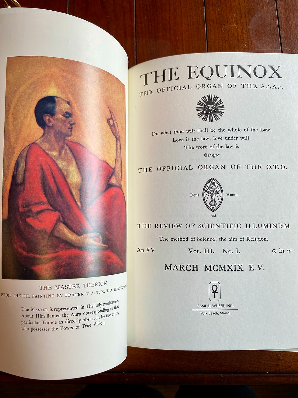 Thumbnail: The Equinox Vol. 3 No. 1; The Blue Equinox