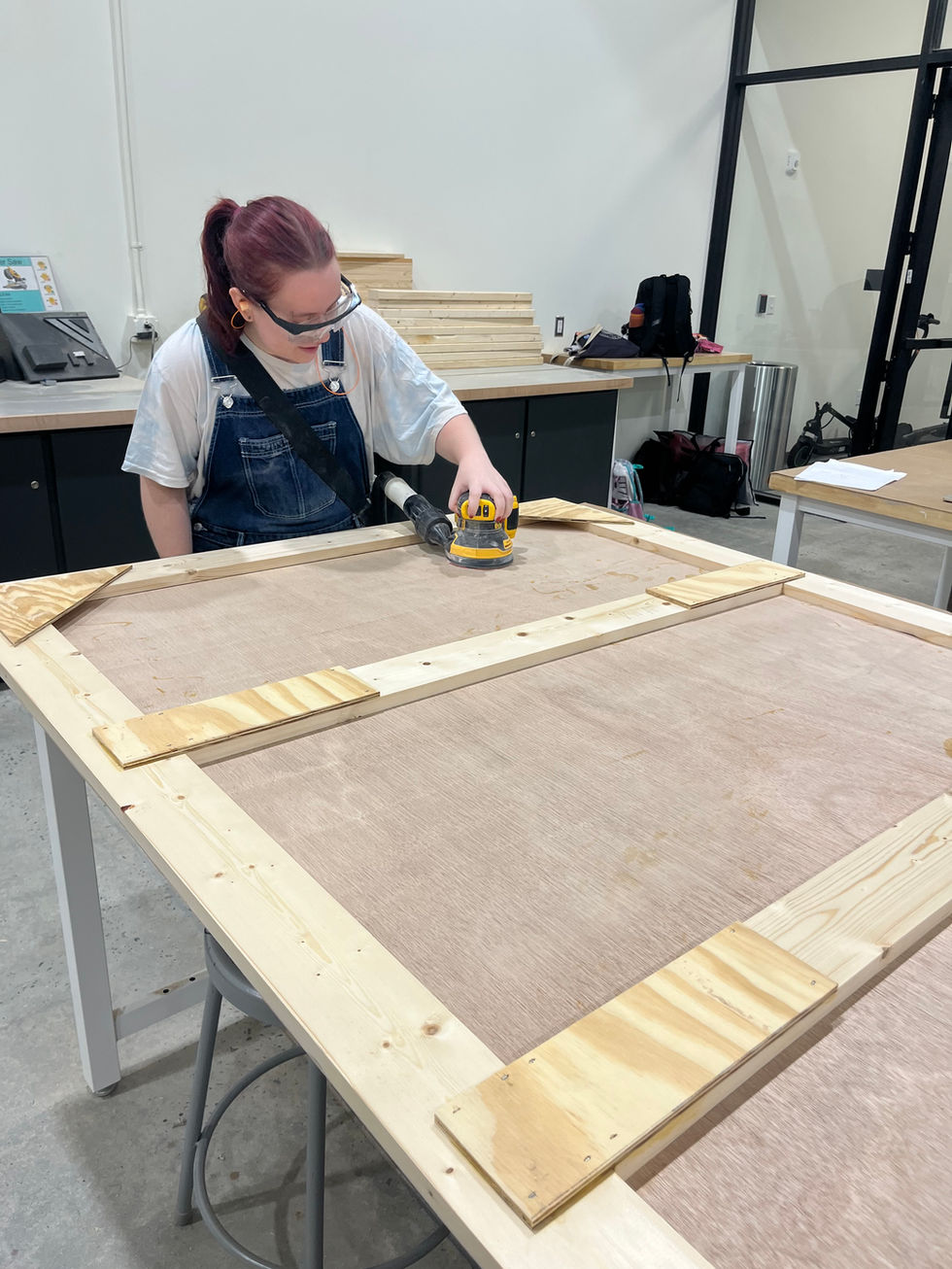 Sanding A Broadway Flat