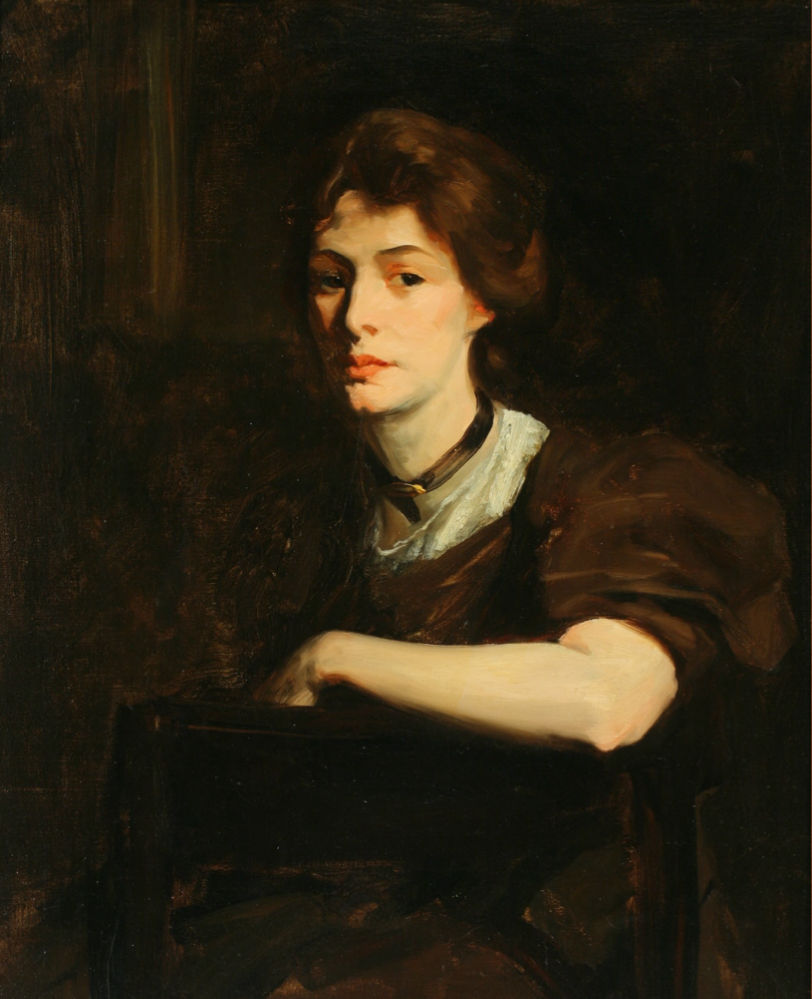 Robert Henri. Jessica Penn in Brown, 1907. Oil on canvas, 31 x 25 in. (78.7 x 63.5 cm). Tacoma Art Museum. Gift of Mr. and Mrs.
Corydon Wagner, Sr.