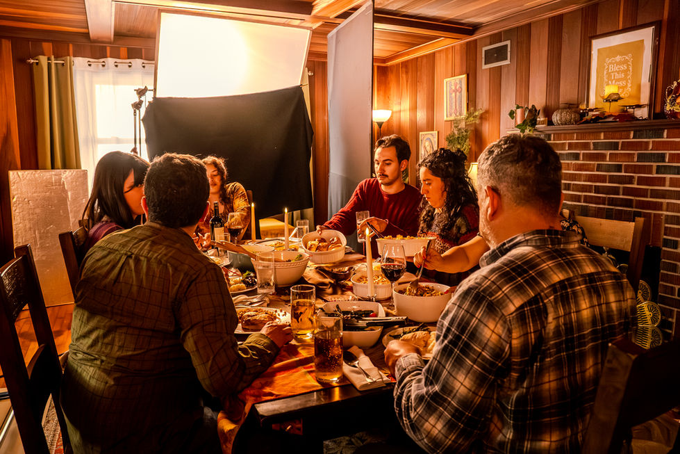 Thanksgiving Dinner Scene
