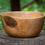 Thumbnail: Rustic Natural Edge English Walnut Wood Handcarved Bowl