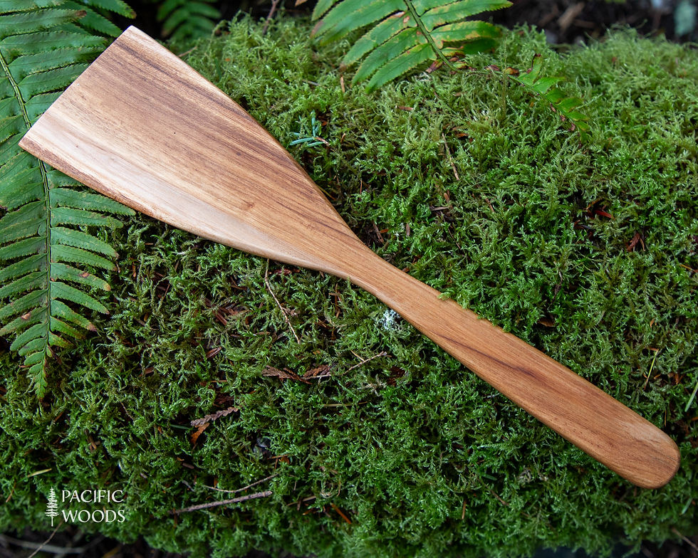 Madrone Wood Narrow Spatula (#1)