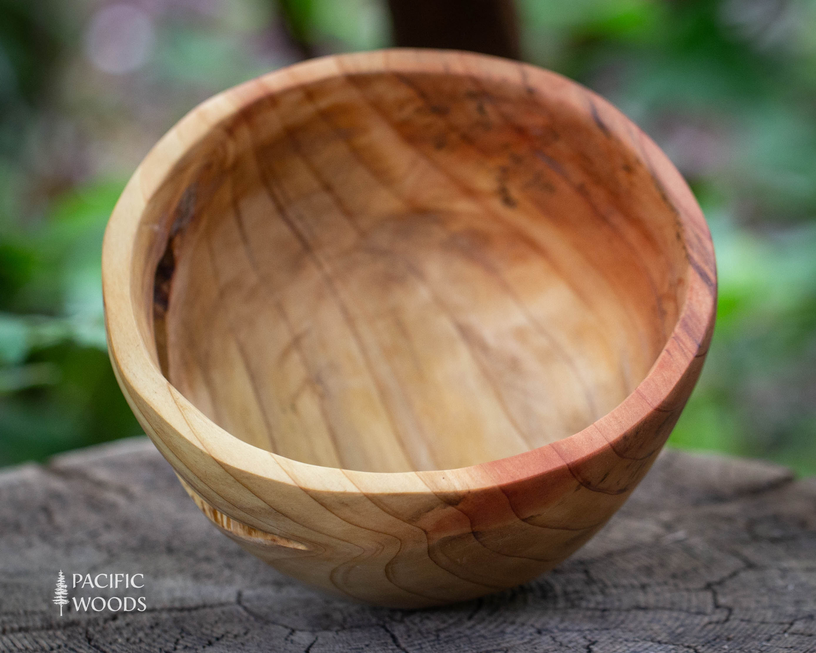 Rustic Redwood Handcarved Bowl (#6)