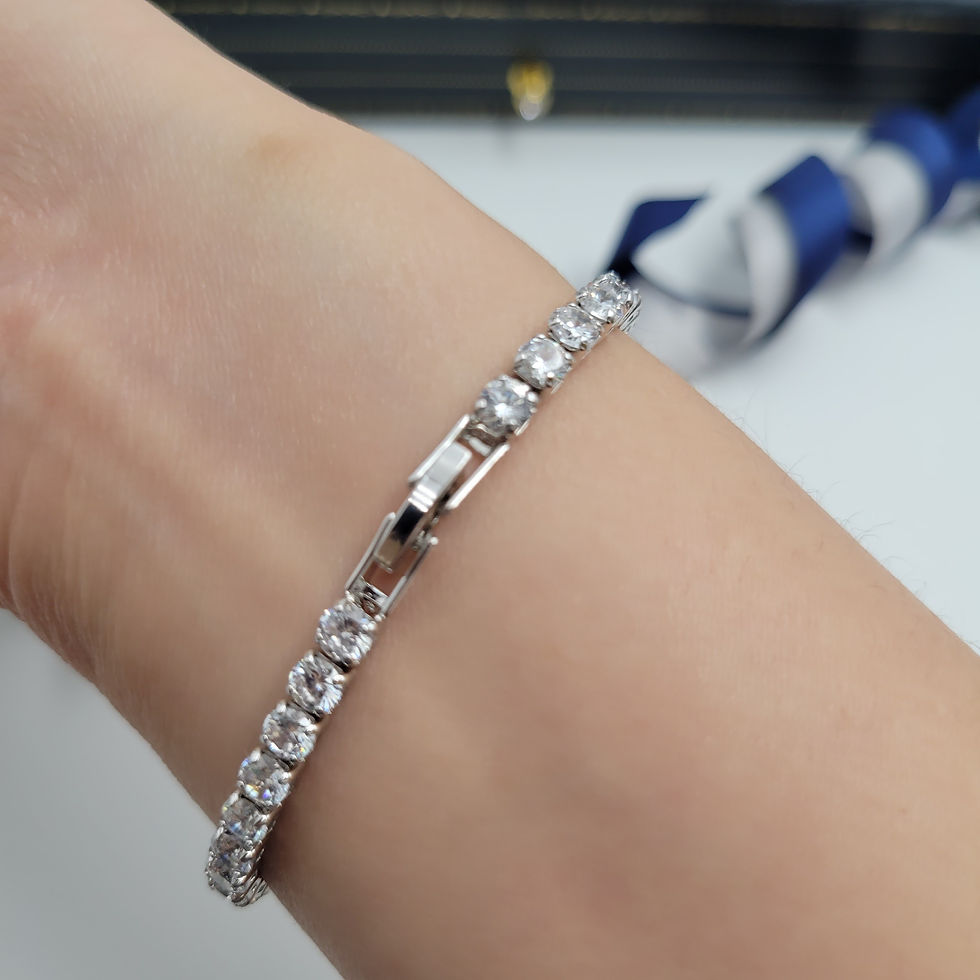 Thumbnail: MB11 - Moissanite 4-prong Tennis Bracelet - 莫桑石四爪手鏈