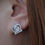 Thumbnail: ME509 - 2  carat round cut Moissanite crown stud earrings - 2卡圓形莫桑石皇冠耳釘