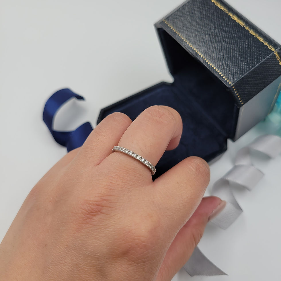 Thumbnail: MR256 - Moissanite Eternity Band - 莫桑石永恆戒