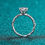Thumbnail: MR109 -1 Carat 6-prong Moissanite Solitaire -1卡圓形六爪扭紋莫桑石戒指