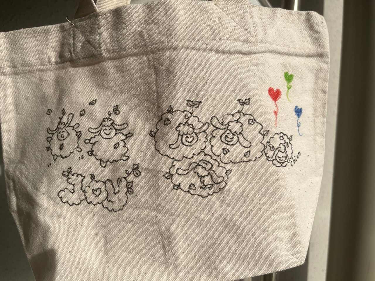 #100 Tote Bag  キャンバストートバッグ Sheep-Fun