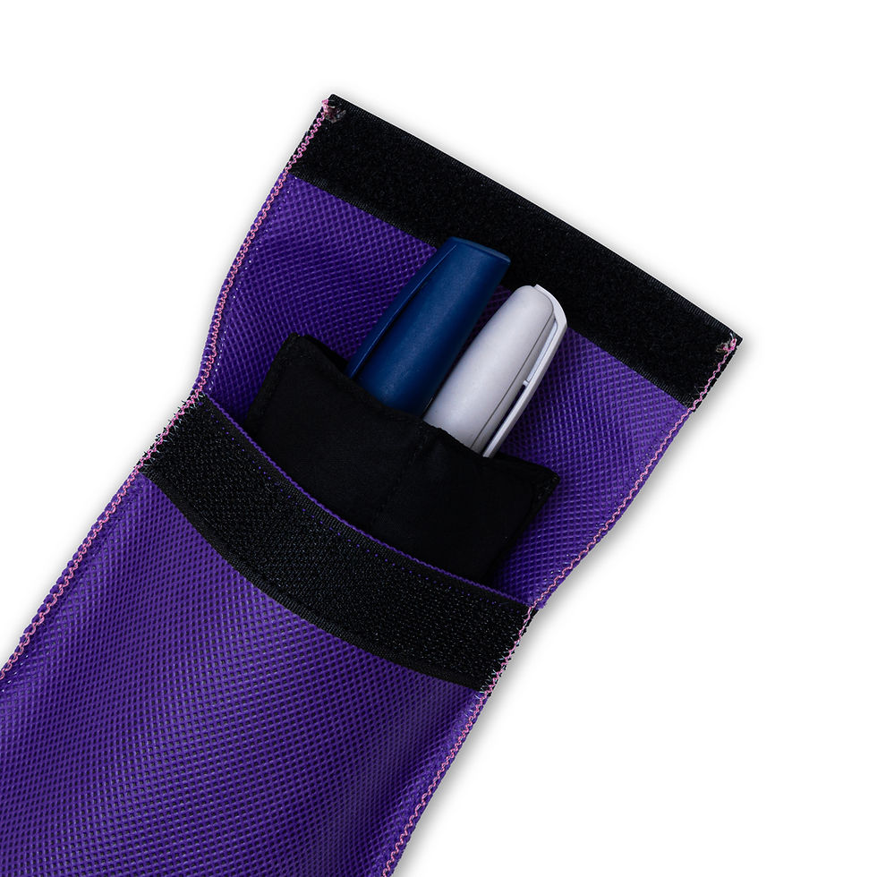 Thumbnail: Purple Color Insulin Duo Pens Wallet