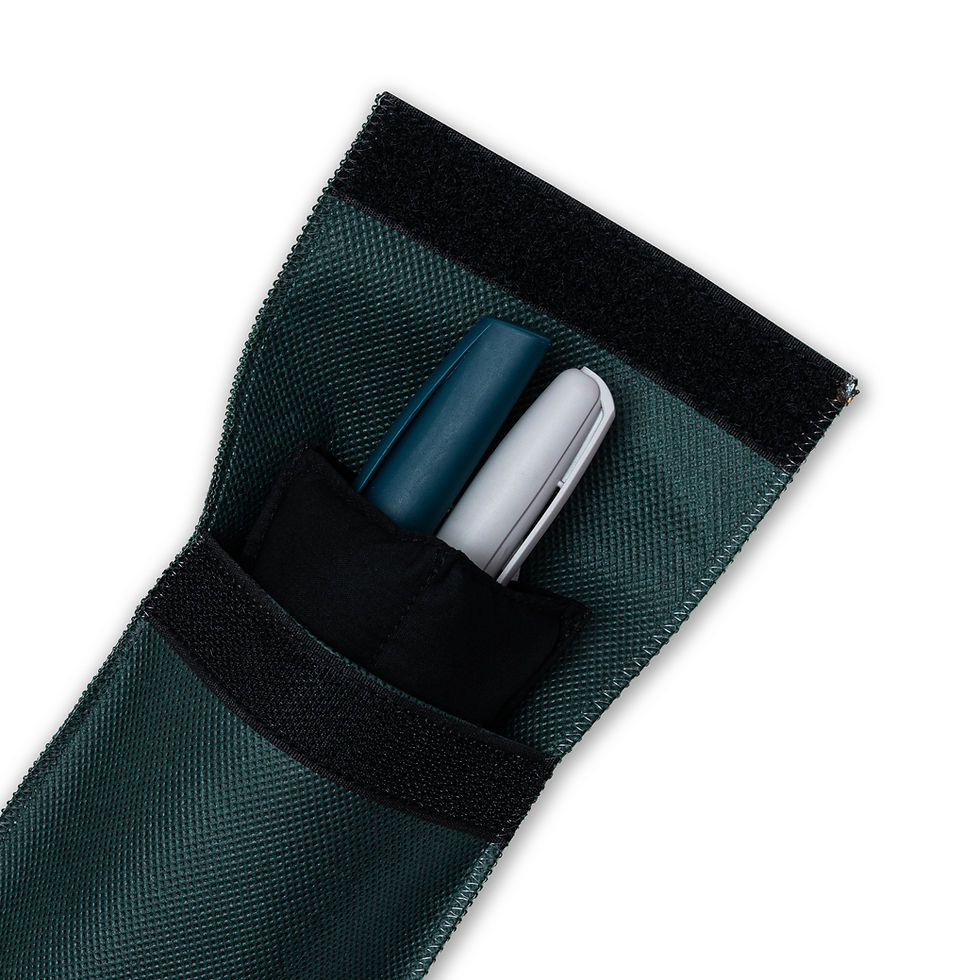 Thumbnail: Green Pouch For Insulin Cooling For 2 Pens