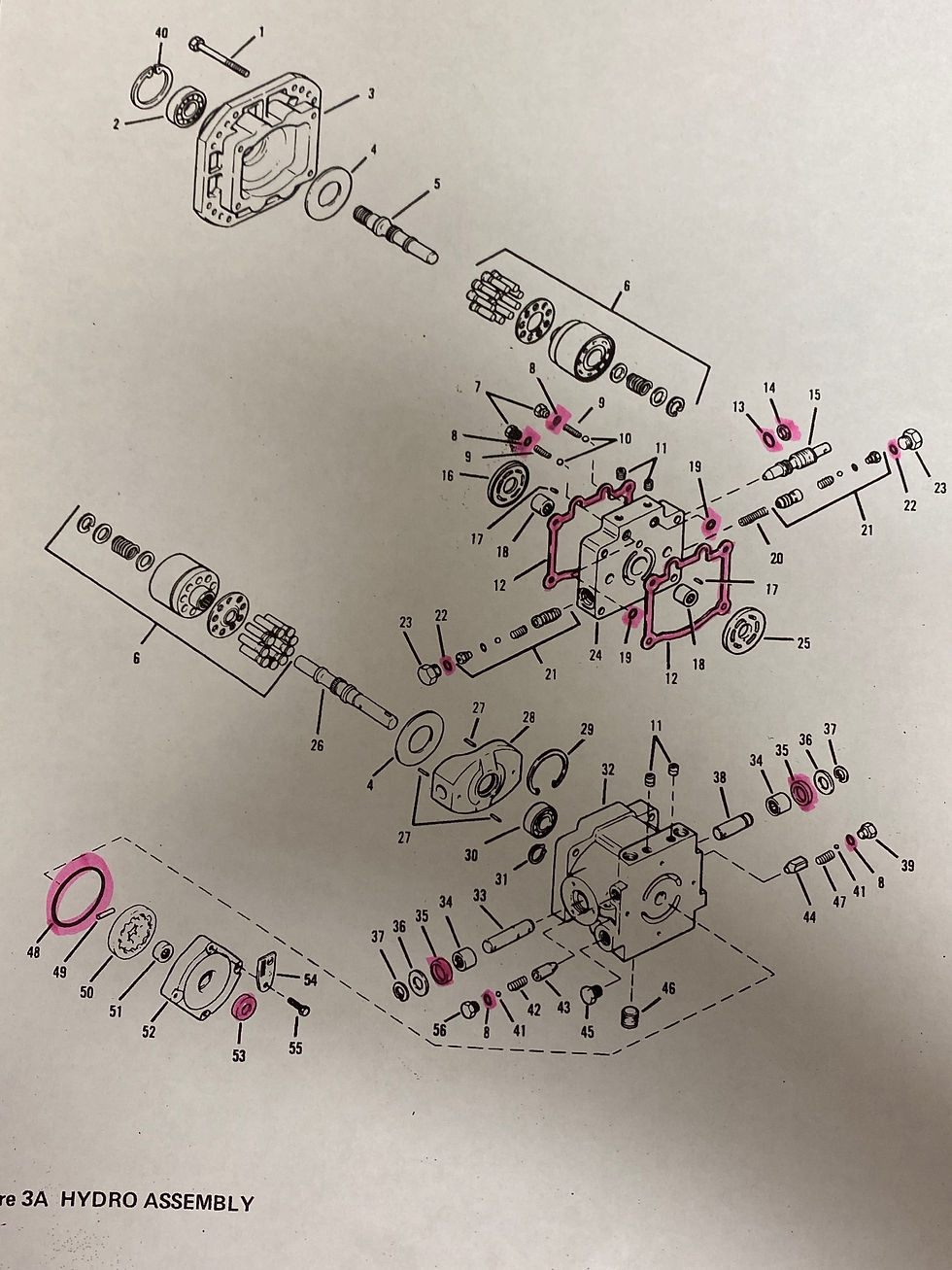 Bolens / Sundstrand Model 15 Seal Kit