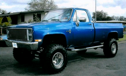 85 Chevy Silverado K1500 8 foot bed blue