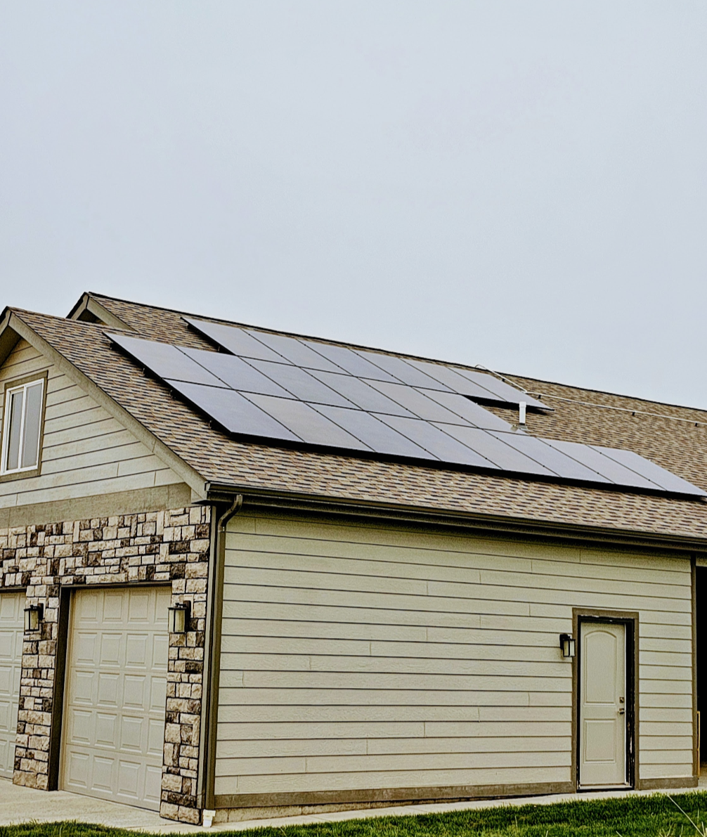 Solar-only rooftop installation example