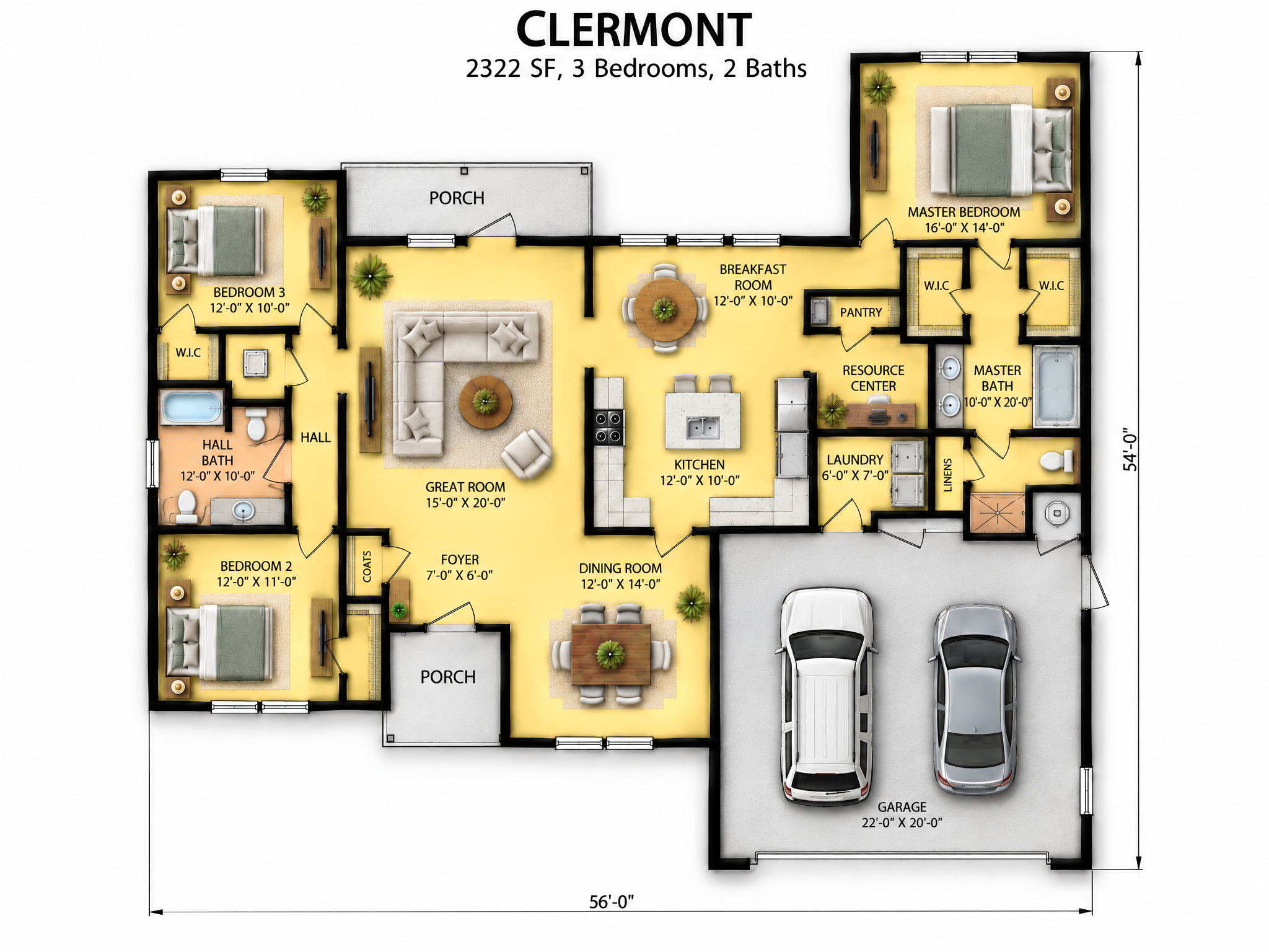 The Clermont floor plan by Quality Family Homes