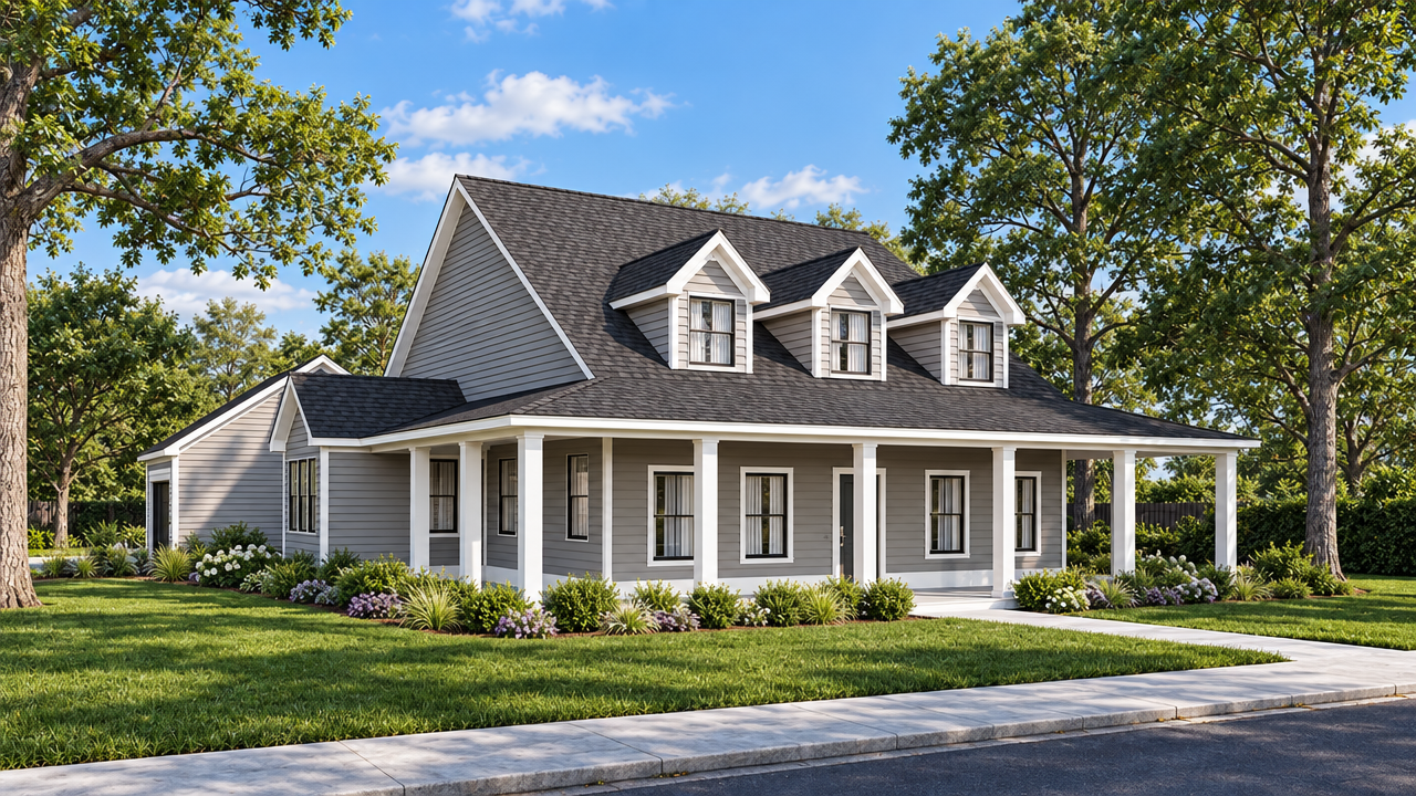 The Micanopy home plan exterior rendering by Quality Family Homes