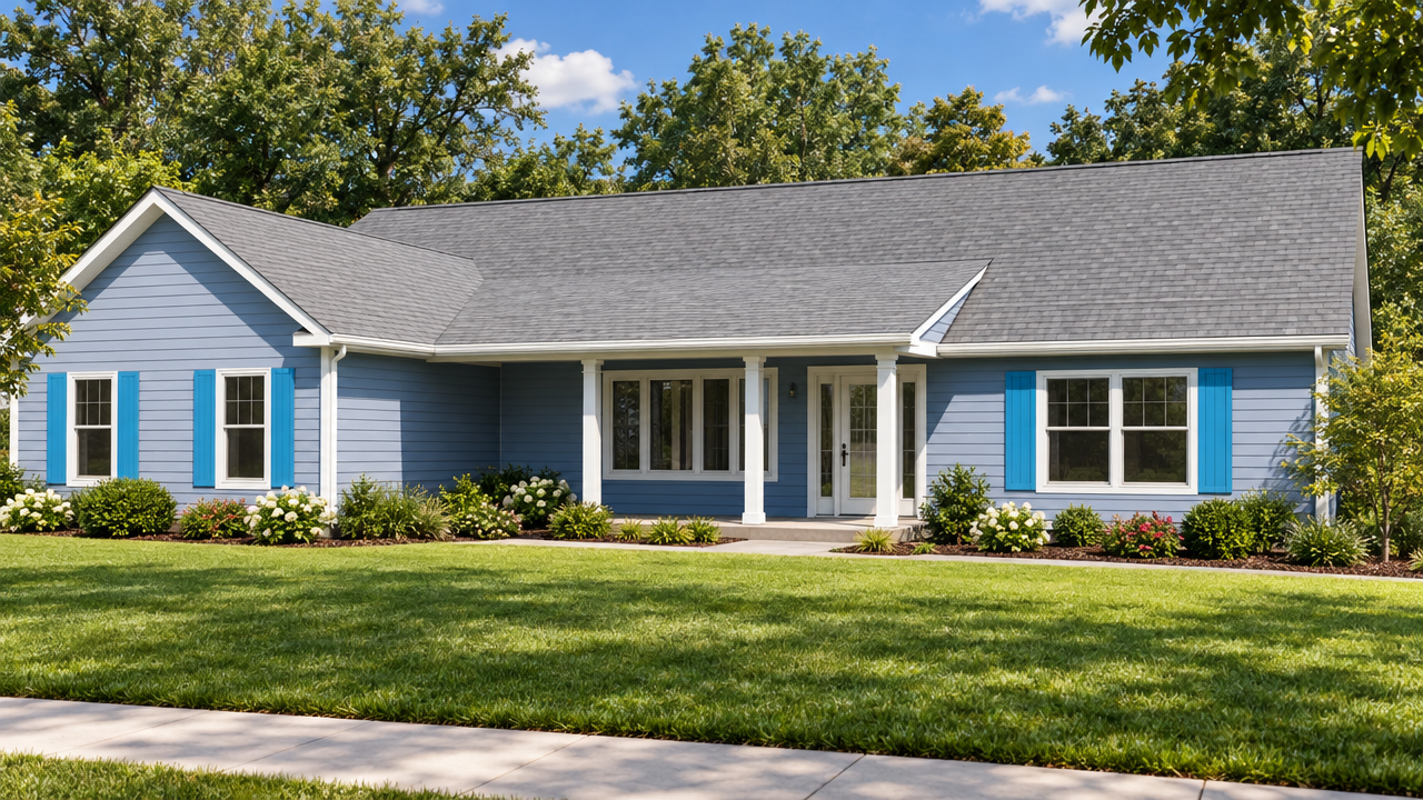 The Farmhouse & Porch Collection: The Jennings home plan exterior rendering by Quality Family Homes in Florida & Georgia